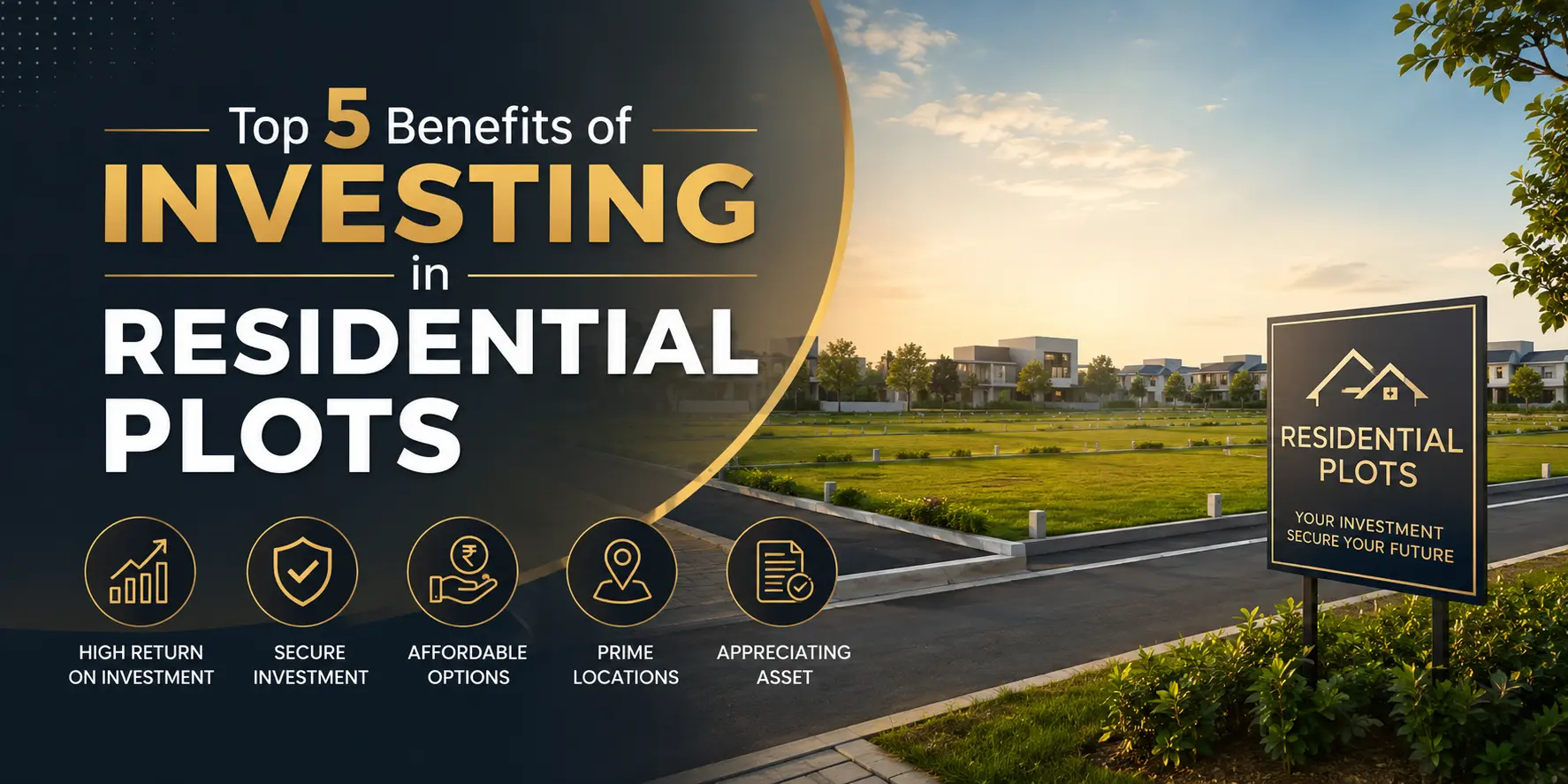 Top 5 Benefits of Investing in Residential Plots